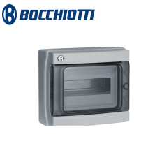 Centralino da parete 8 Moduli IP65 Porta fumé B06522 + B05161 SR65 Serratura portella
