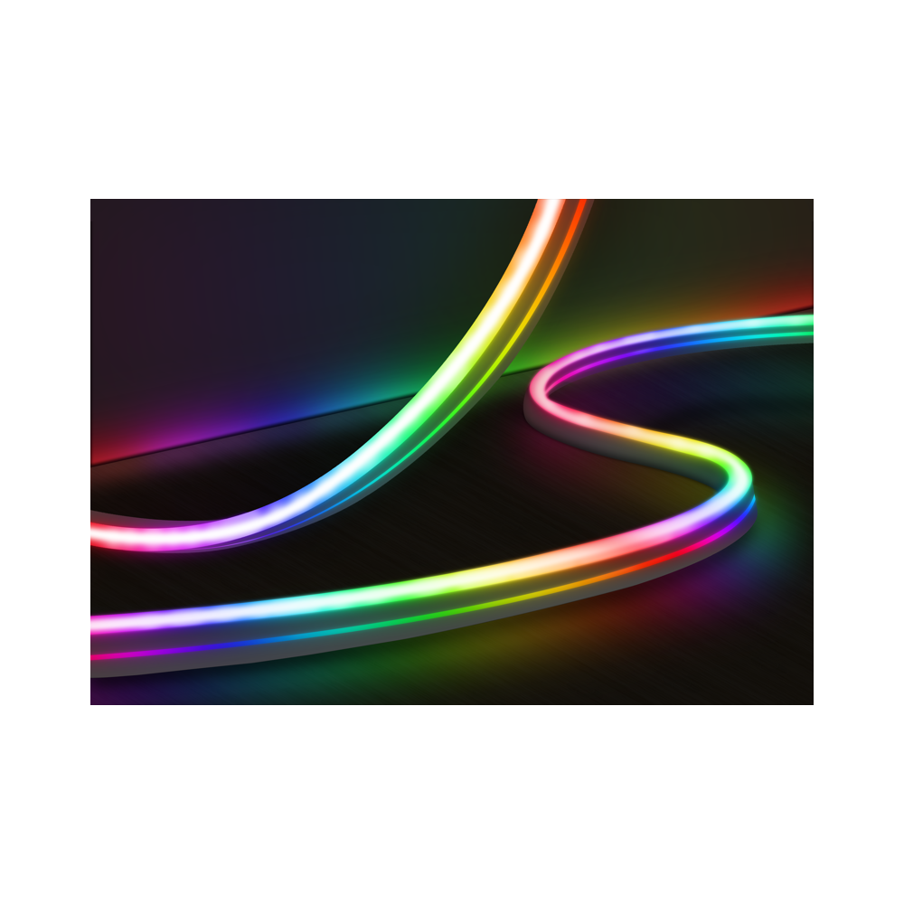 Tubo Luminoso LED professionale RGB, con telecomando, 250 giochi di luce dinamici, IP67