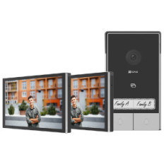 EZVIZ HP7 2-FAMILY KIT - VIDEOCITOFONO BIFAMILIARE - 2 SCHERMI TOUCH 7" 2K - CONTROLLO REMOTO - RILEVAMENTO MOVIMENTO - AUDIO