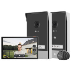 EZVIZ HP7 2-ENTRY KIT - VIDEOCITOFONO CON DOPPIA ENTRATA - 1 SCHERMO TOUCH 7" 2K - 2 DOORBELLS CONTROLLO REMOTO - RILEVAMENTO