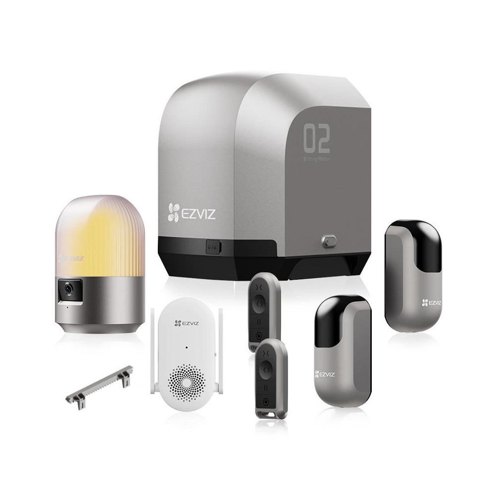 EZVIZ HG2 600 PRO - MOTORE SMART PER CANCELLO SCORREVOLE - CONTROLLO REMOTO - ALLARME LAMPEGGIANTE CON TELECAMERA INTEGRATA