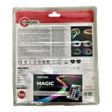 Tubo Luminoso LED professionale RGB, con telecomando, 250 giochi di luce dinamici, IP67