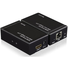 Extender HDMI per cavo di RETE CAT5e - CAT6, trasmissione segnale fino a 60 metri