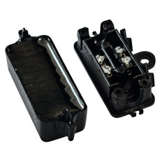 BOX di giunzione IP68 a 2 uscite con gel ed ancoraggio per cavo 2x0,75mmq