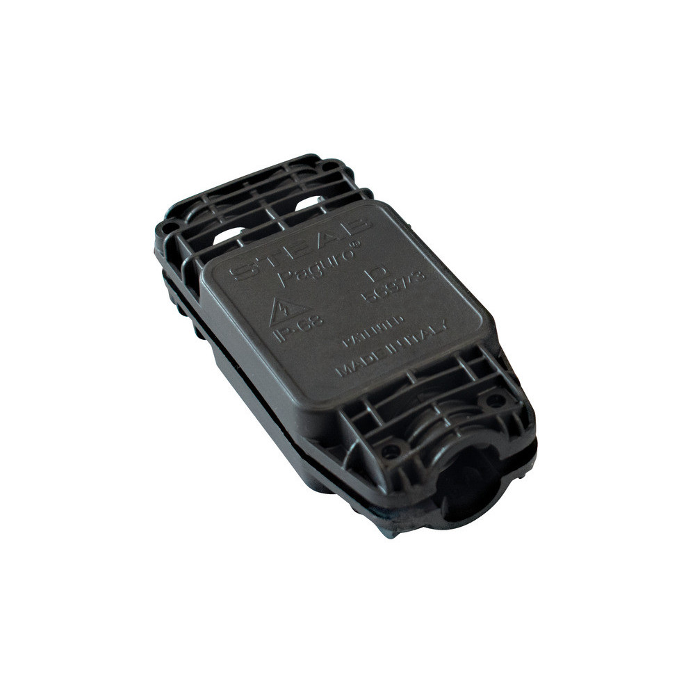 BOX di giunzione IP68 a 3 uscite con gel ed ancoraggio per cavo 3x2,5mmq