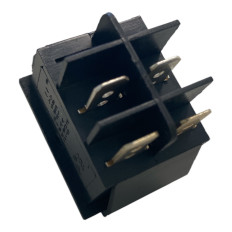 Interruttore Bipolare Luminoso VERDE 0-1 15A 250V a bilanciere, foro 22x30mm