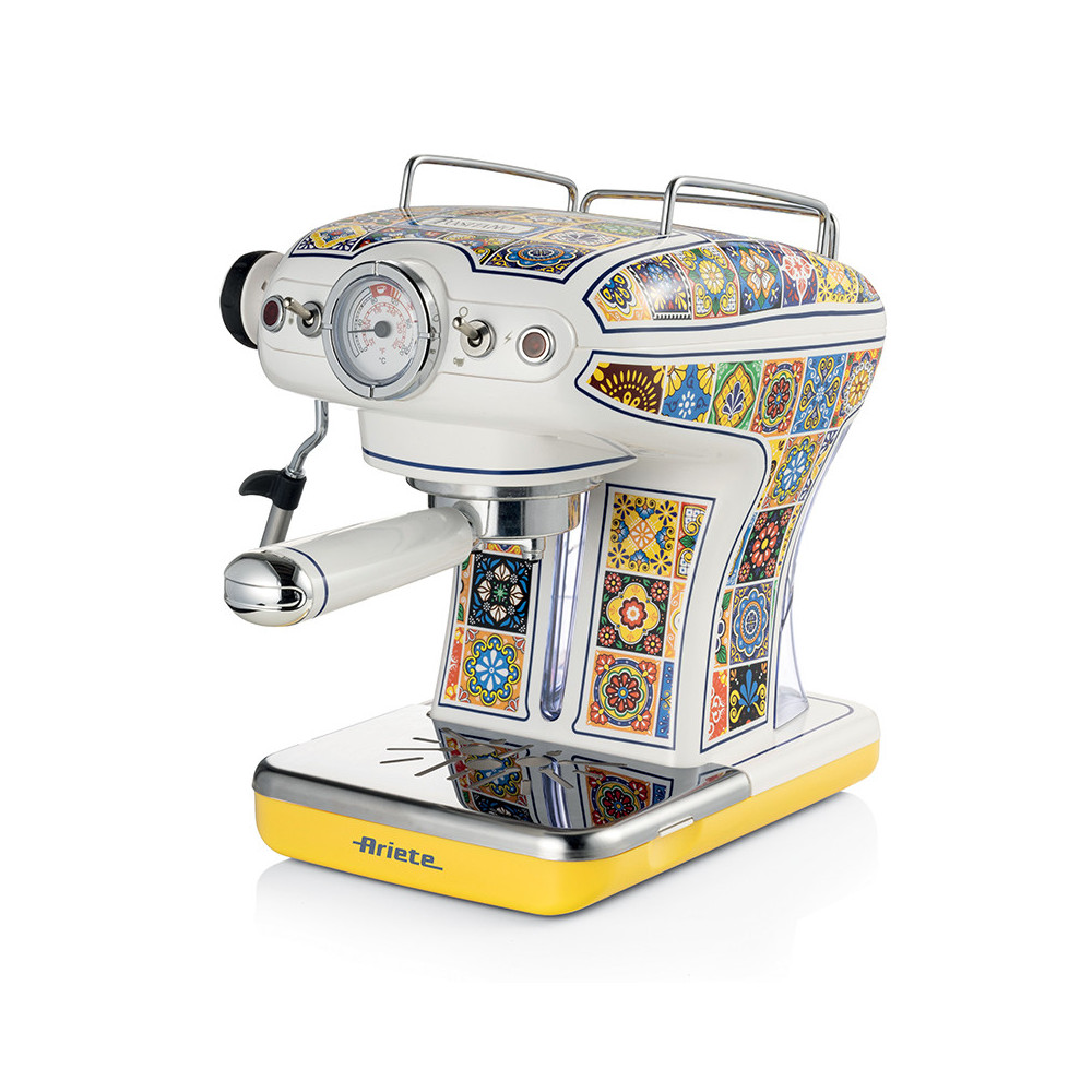 ARIETE CAFFÈ ESPRESSO POSITANO EDITION (1389) - MACCHINA PER CAFFE'' ESPRESSO - POLVERE E CIALDE - 1 O 2 TAZZE - CAPPUCCINATORE