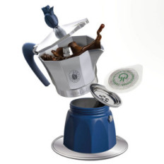 CAFFE'' BORBONE MOKACIAO - CAFFETTIERA MOKA A CIALDE 44MM CON PIATTINO INDUZIONE - FINO A 3 CAFFE'' CON UNA CIALDA - 15 CIALDE