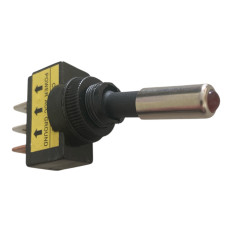 Interruttore luminoso a leva, LED ROSSO 12V ON-OFF 3 pin
