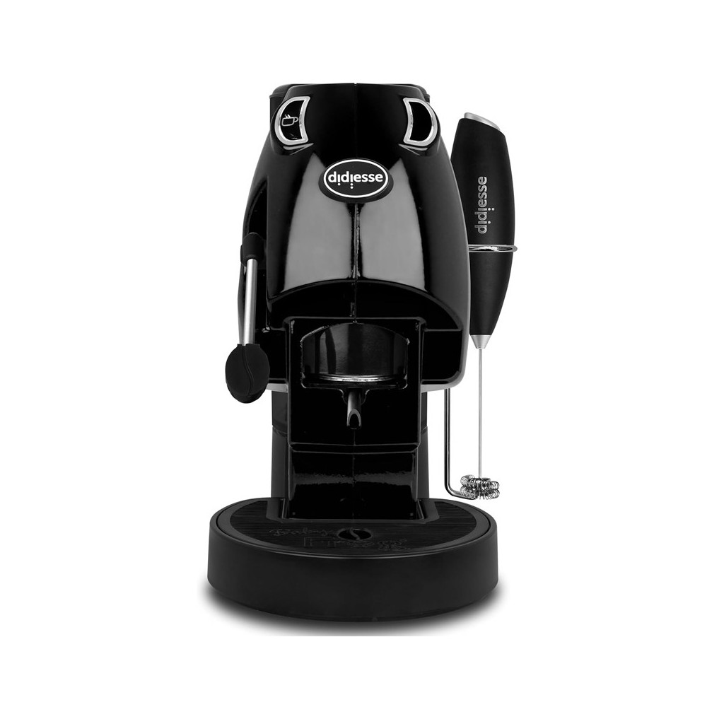 DIDIESSE BABY FROG COFFEE AND TEA (NERO) - MACCHINA DA CAFFE'' CON FRULLINO E DOPPIO PORTACIALDA - 450W