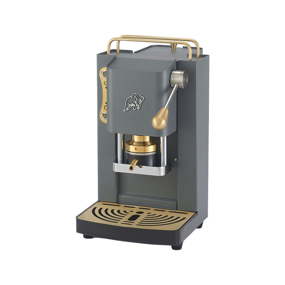 FABER PRO 3.0 ESSENTIAL GRAY DAYTONA BRASS - MACCHINA CAFFÈ A CIALDE