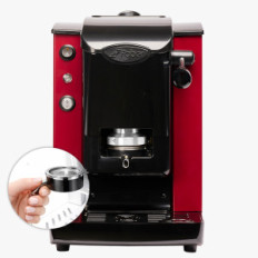 FABER SLOT PLAST LITE2.1 BORGOGNA NERO (SPBORNLT2.1) - MACCHINA CAFFE A CIALDE - 95 GRADI - PORTACIALDE ESTRAIBILE