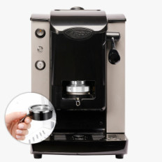 FABER SLOT PLAST LITE2.1 GRIGIO NERO (SPGRINLT2.1) - MACCHINA CAFFE A CIALDE - 95 GRADI - PORTACIALDE ESTRAIBILE