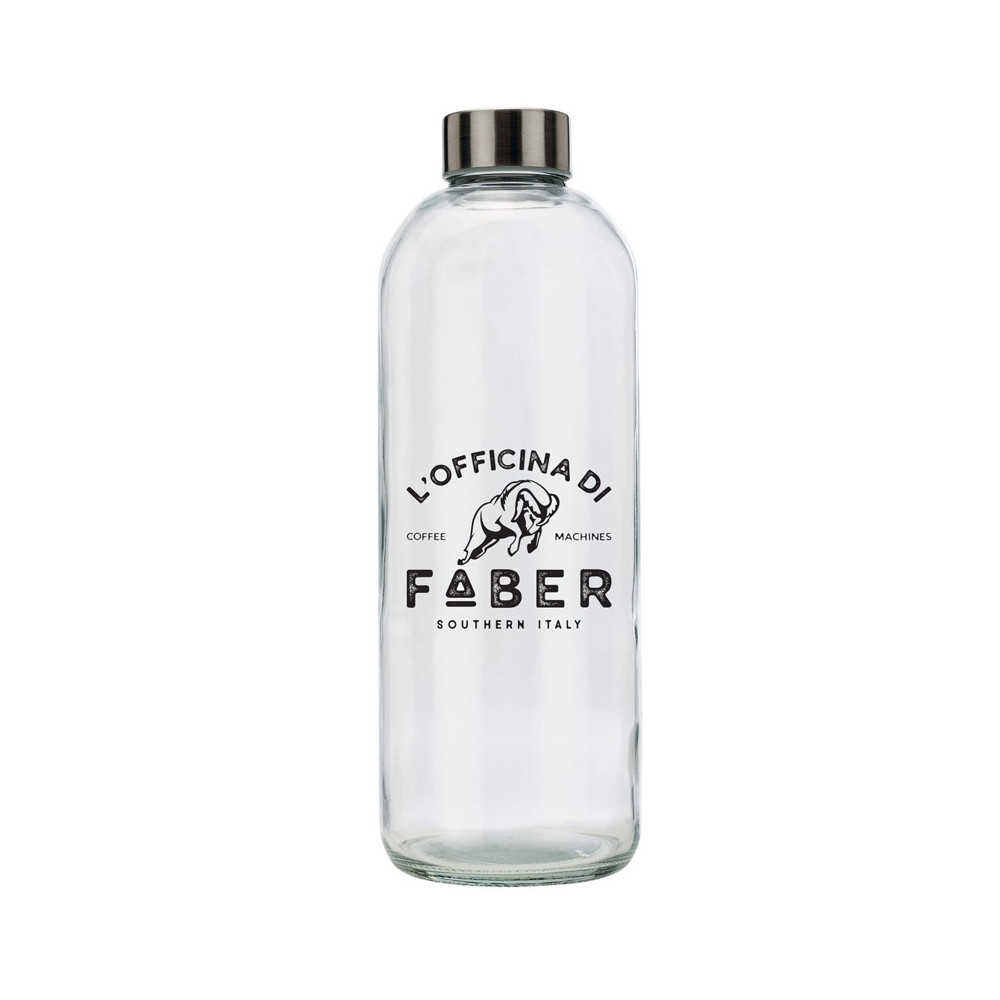 FABER PA59V - BOTTIGLIA IN VETRO SERIGRAFATA DA 1000 ML PER MACCHINA CAFFE'' ( NON ADATTA ALLA SERIE MINI)