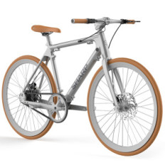 SHARP MILANO (BK-RS08E-S) CITY E-BIKE (ARGENTO METALLIZZATO) - BICICLETTA ELETTRICA - RUOTE 28" KENDA - MOTORE 250W 36V -