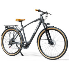 SHARP RIGA (BK-DM03E) CITY E-BIKE (NERA) - BICICLETTA ELETTRICA - RUOTE 29"X2.125" - MOTORE BAFANG 250W 36V - BATTERIA 36V 7.8