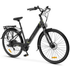 ARGENTO OMEGA (AR-BI-220013) CITY E-BIKE (BLACK) - BICICLETTA ELETTRICA - RUOTE 28" - MOTORE BAFANG 250W 36V - BATTERIA 36V