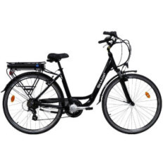 SHARP (BK-CD03E-B) CITY E-BIKE (NERA) - BICICLETTA ELETTRICA - RUOTE 26"X1.75" - MOTORE 250W 36V - BATTERIA 36V 10AH