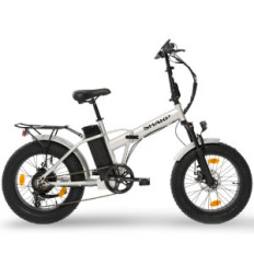 SHARP BK-FM03-ES - BICICLETTA ELETTRICA PIEGHEVOLE FAT E-BIKE (SILVER) - RUOTE 20"X4" - MOTORE 250W - BATTERIA 48V 13AH -