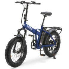 NILOX X8 PRO (BLUE) - FAT BIKE - TELAIO PIEGHEVOLE - RUOTE 20 x 4 - MOTORE 250W - FRENI DISCO - BATTERIA ESTRAIBILE 36V 13AH -