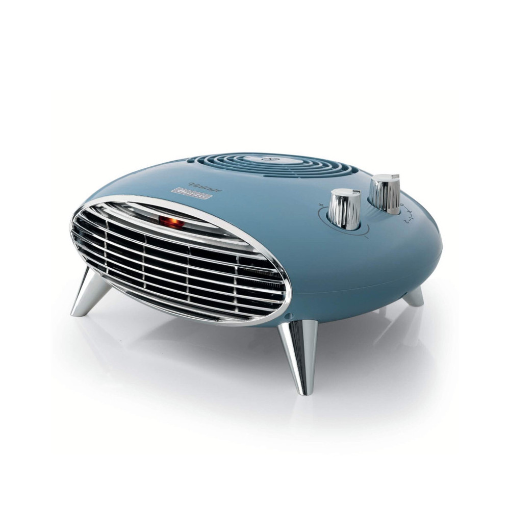 ARIETE VINTAGE CELESTE (8211/05) - TERMOVENTILATORE DA TAVOLO 2000W - CALDO/FREDDO