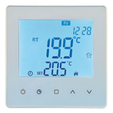 BRAVO QUBO TOUCH (93003116) - CRONOTERMOSTATO DIGITALE - DISPLAY LCD - PROGRAMMAZIONE AUTOMATICA O MANUALE