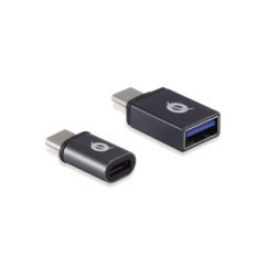 CONCEPTRONIC DONN04G - ADATTATORE USB-C (M) / USB A 3.0 (F) + USB-C (M) / MICRO USB (F)