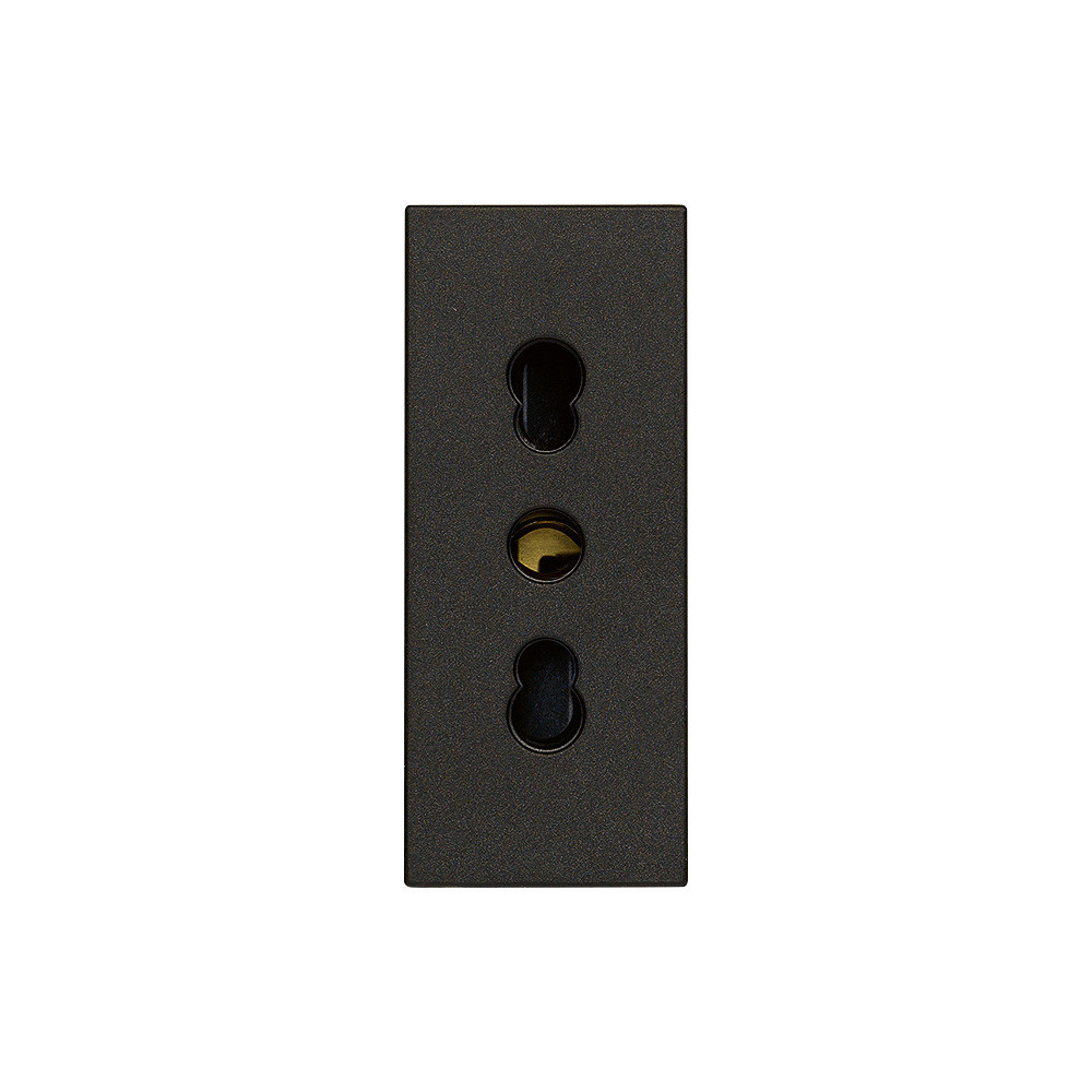 30203.G Vimar LINEA Bpresa SICURY 2P+T 16 A 250 V~ standard italiano tipo P17/11, nero, 1 modulo