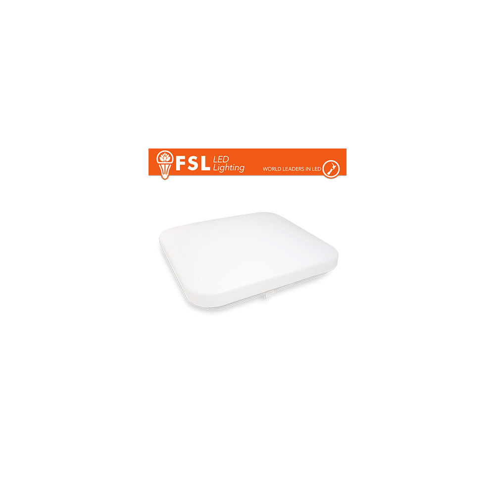 Plafoniera Quadrata LED IP20 25W 3000K 33x6,8cm