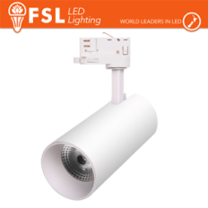 FSL Proiettore a Binario Trifase BIANCO - 3white 3000-4000-6500k, 30w, 3500lm EOL--VA FLT4-W