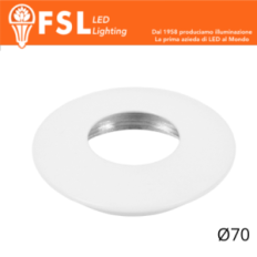 FSL VEGA Cover curva sostitutiva Ø70mm Bianco opaco per punto luce FLM32IP20‑7W