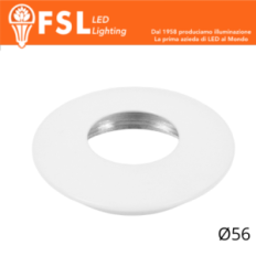 FSL VEGA Cover curva sostitutiva Ø56mm Bianco opaco per punto luce FLM32IP20‑3W