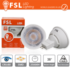 MR16 Lampadina LED - 6W 3000K 500LM 38º CRI80 DC 12V