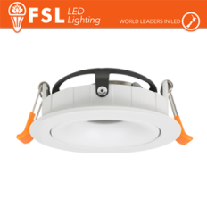 Portafaretto Downlight Circolare Orientabile 3D GU10/MR16 Foro Ø95 mm Bianco