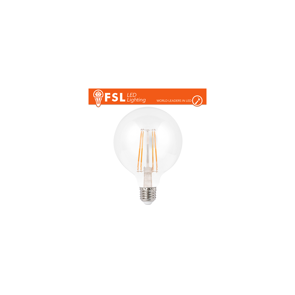 Lampada Filamento Globo Ø9,5cm - 6W 2700K E27 600LM