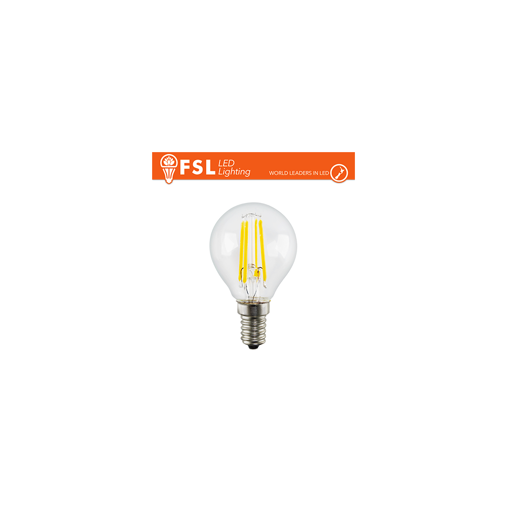 Lampada Filamento Sfera - 4W 2700K E14 400LM