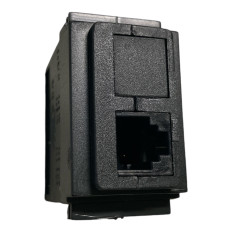 Marlanvil - Presa Telefonica RJ11 6P/4C  Grigio compatibile con Bticino Living Classica
