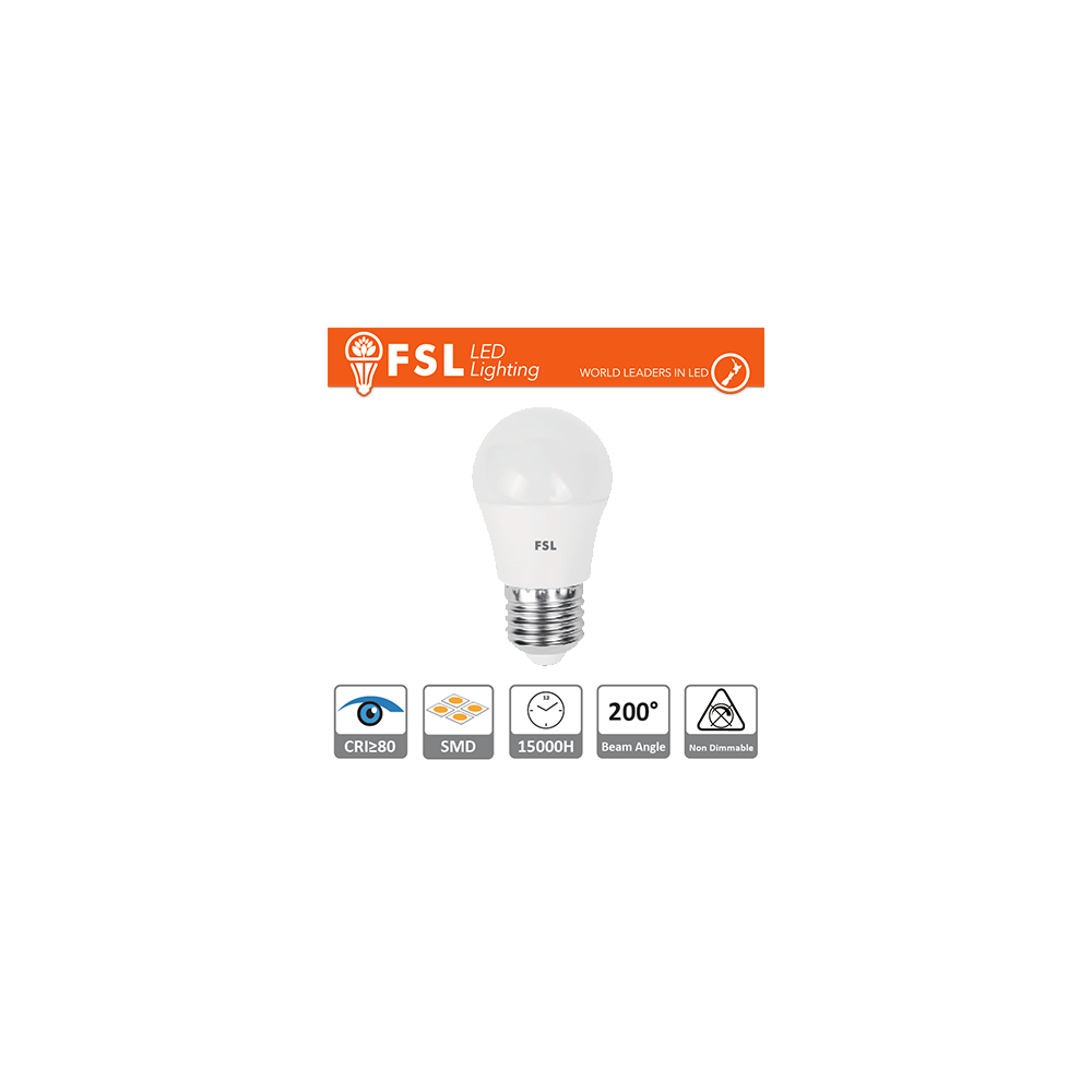 Lampada Sfera - 5,5W 3000K E27