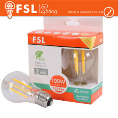 Lampada Filamento A60 10.8W 3000K E27 - Confezione 2PACK