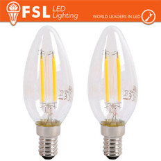 Lampada Filamento Olive C35 4W 3000K E14 - Confezione 2PACK