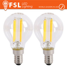 Lampada Filamento MiniSfera G45 6.5W 3000K E14 - Confezione 2PACK