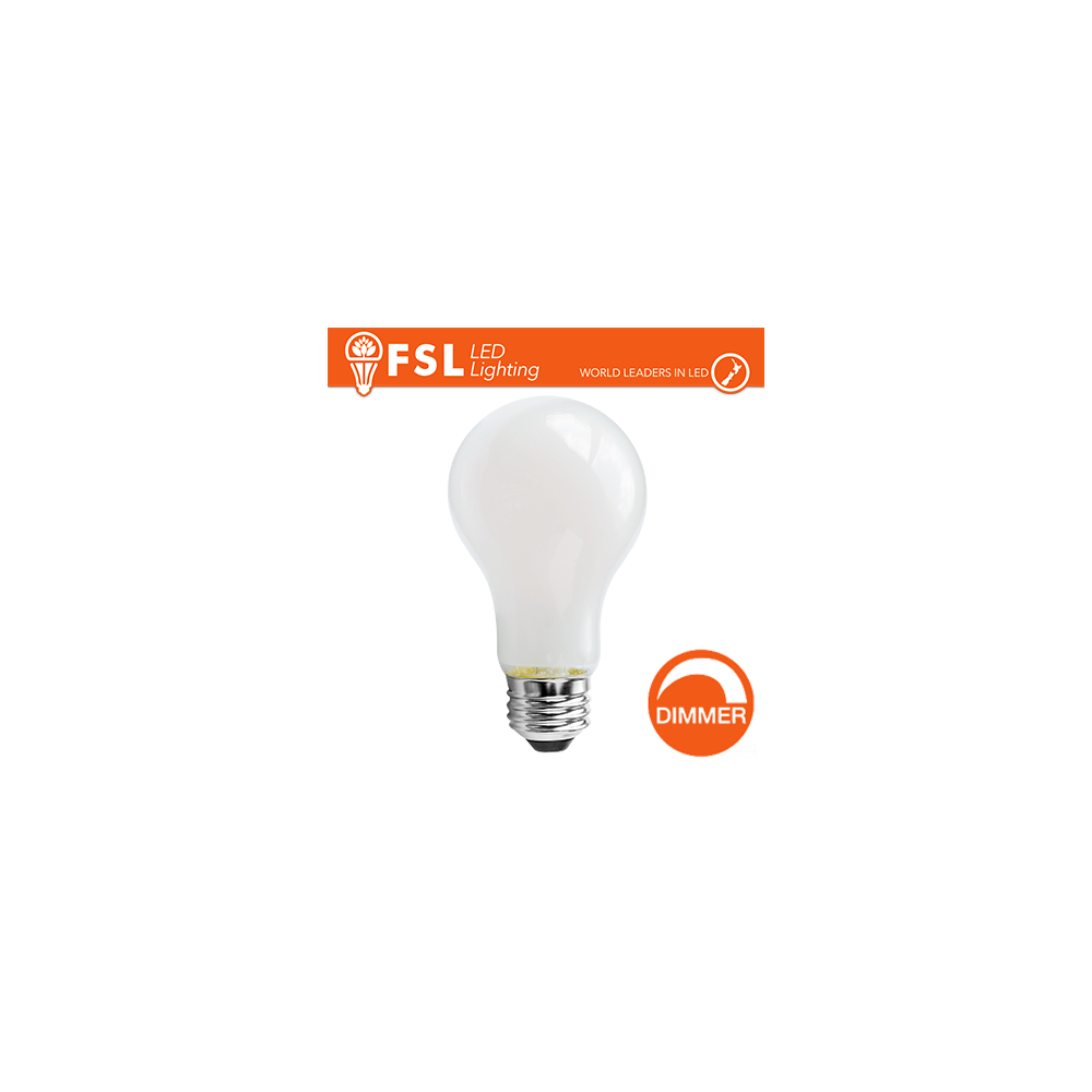 FSL Lampadina LED filamento opale goccia 14W‑3000K E27 Dimmerabile TRIAC