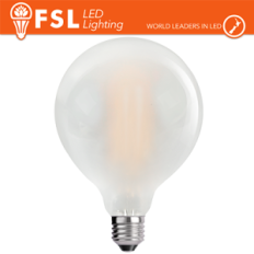 FSL Lampadina globo filamento opale G125 14W‑4000K E27