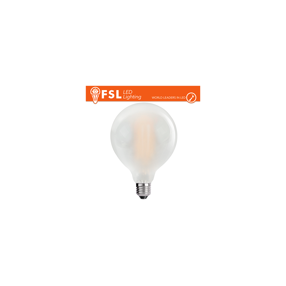 FSL Lampadina globo filamento opale G125 14W‑4000K E27