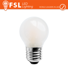 FSL Lampadina sfera filamento opale G45 7W‑4000K E27