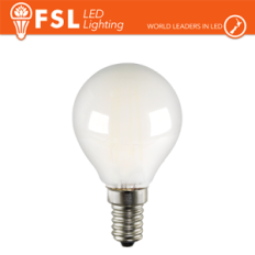 FSL Lampadina sfera filamento opale G45 7W‑4000K E14