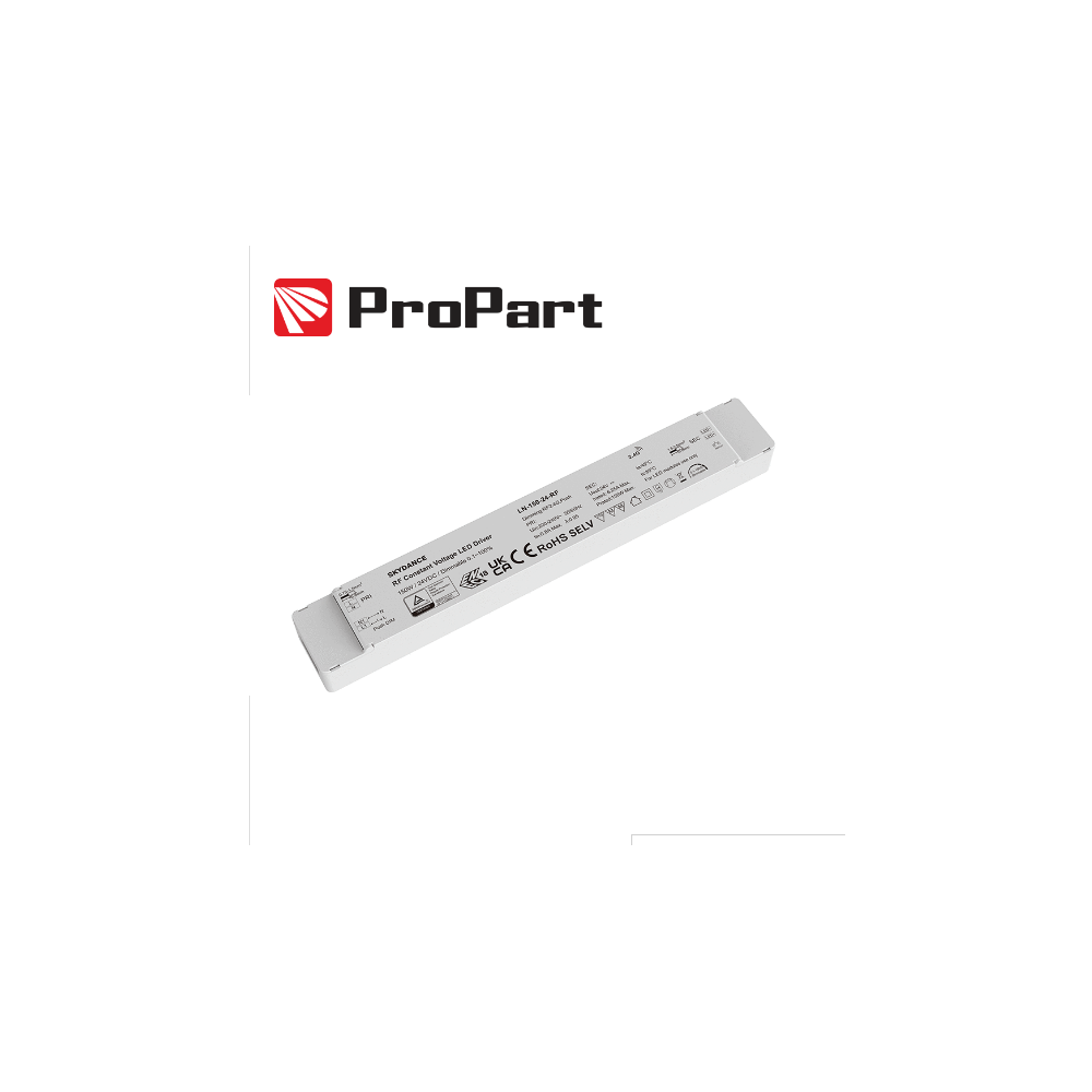 Driver LED dimmerabile RF - CV Serie LN, 220V-24VDC-150W-0.8A, RF2.4 G(Dimming Push)