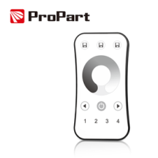 Telecomando RF 1 Canale - 4 Zone, Bianco, con Touch Wheel