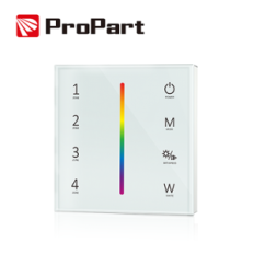 Telecomando da parete RGB/RGBW bianco 4 zone RF2.4G