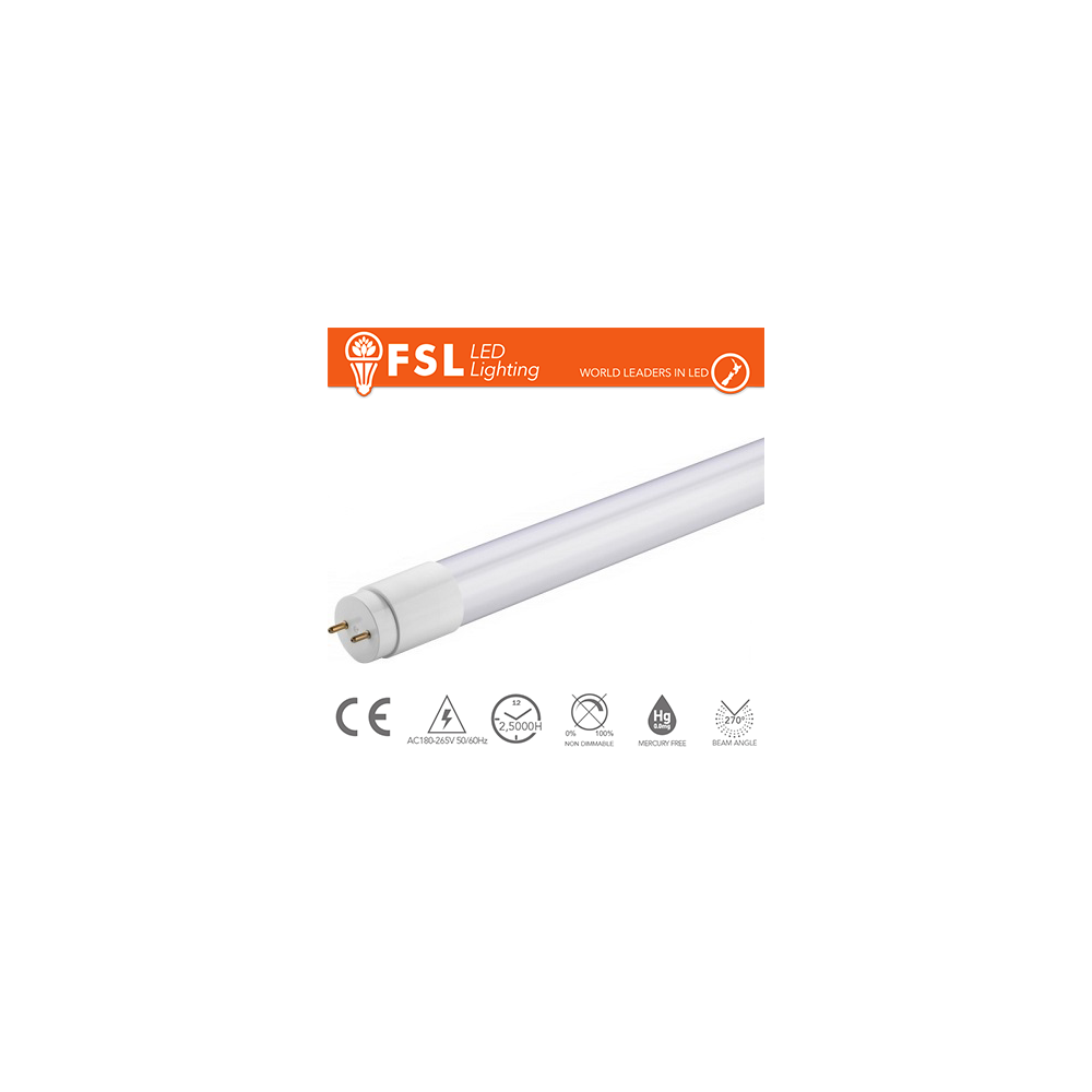 T8 LED Tubo Vetro - 9W 700LM 4000K 60cm